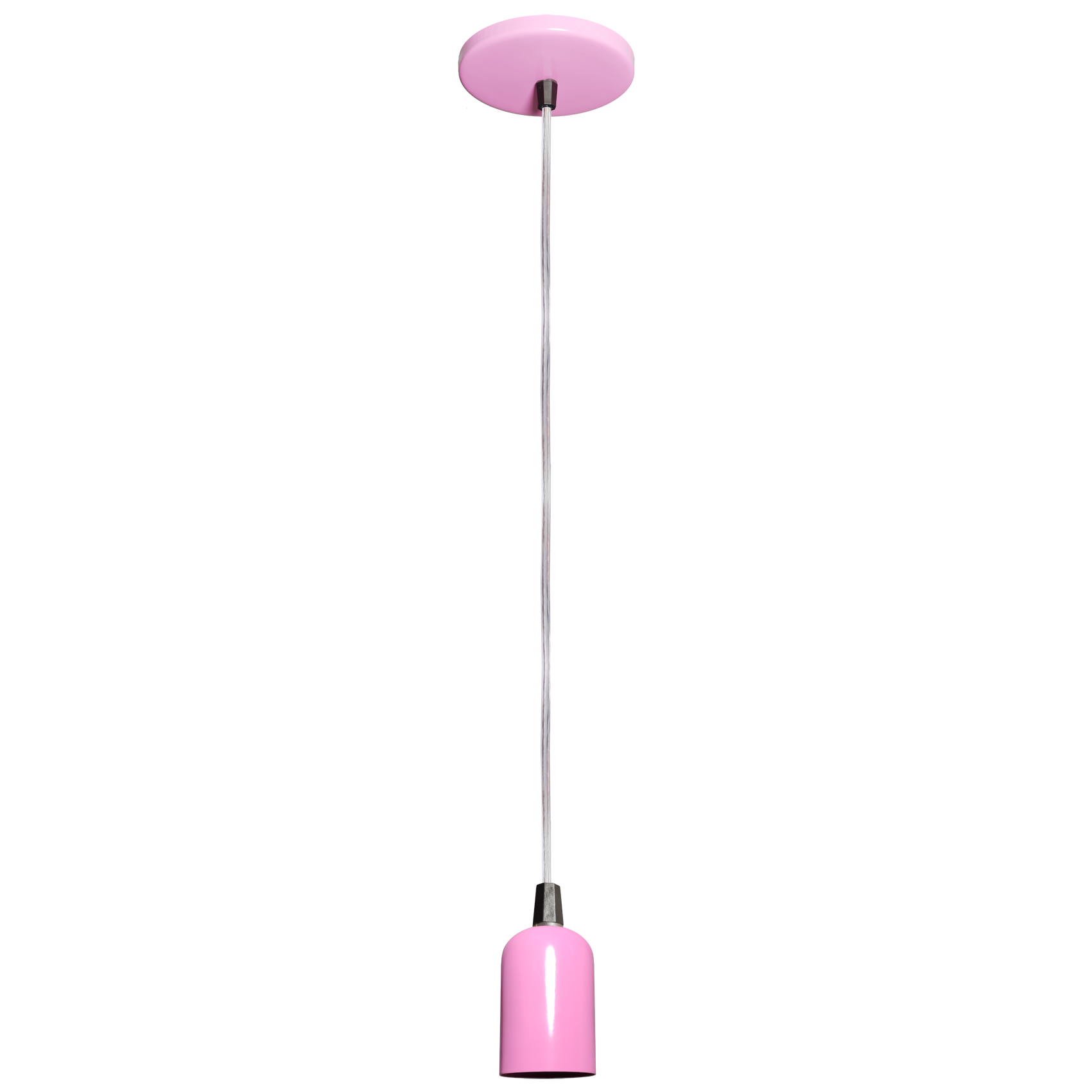 Pendente Model Clean Rosa para uma lampada Com 1