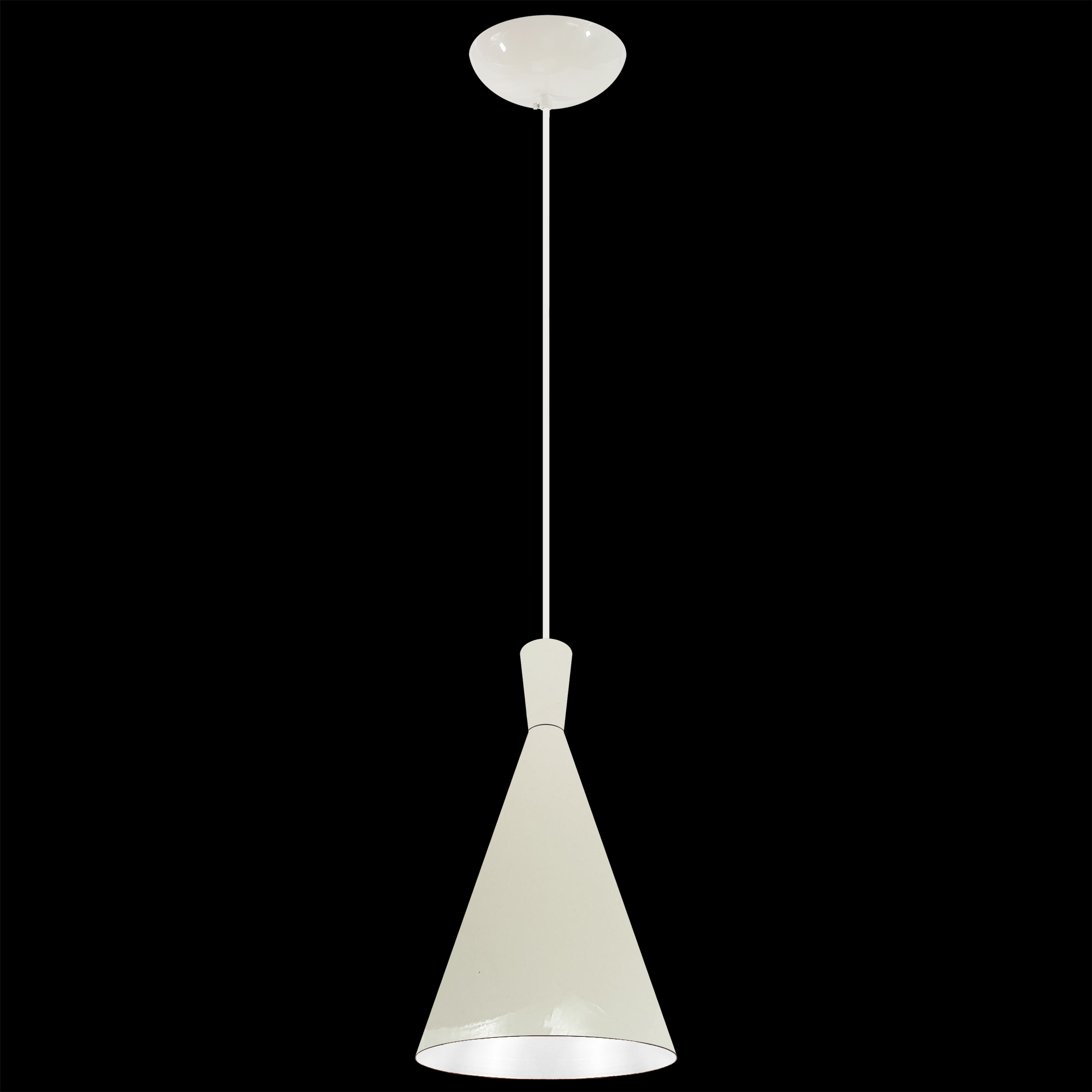 Pendente Style Indian Aluminio Branco Com Branco