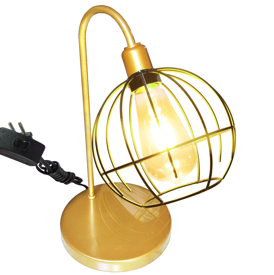 Luminria de Mesa Aramado Spider Dourado                                                            