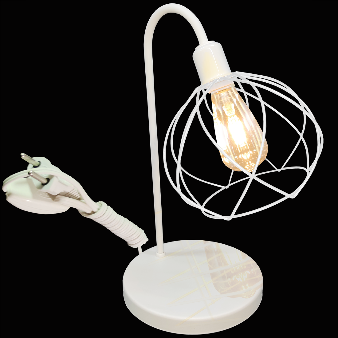 Luminria de Mesa Aramado Crown Branco                                                              