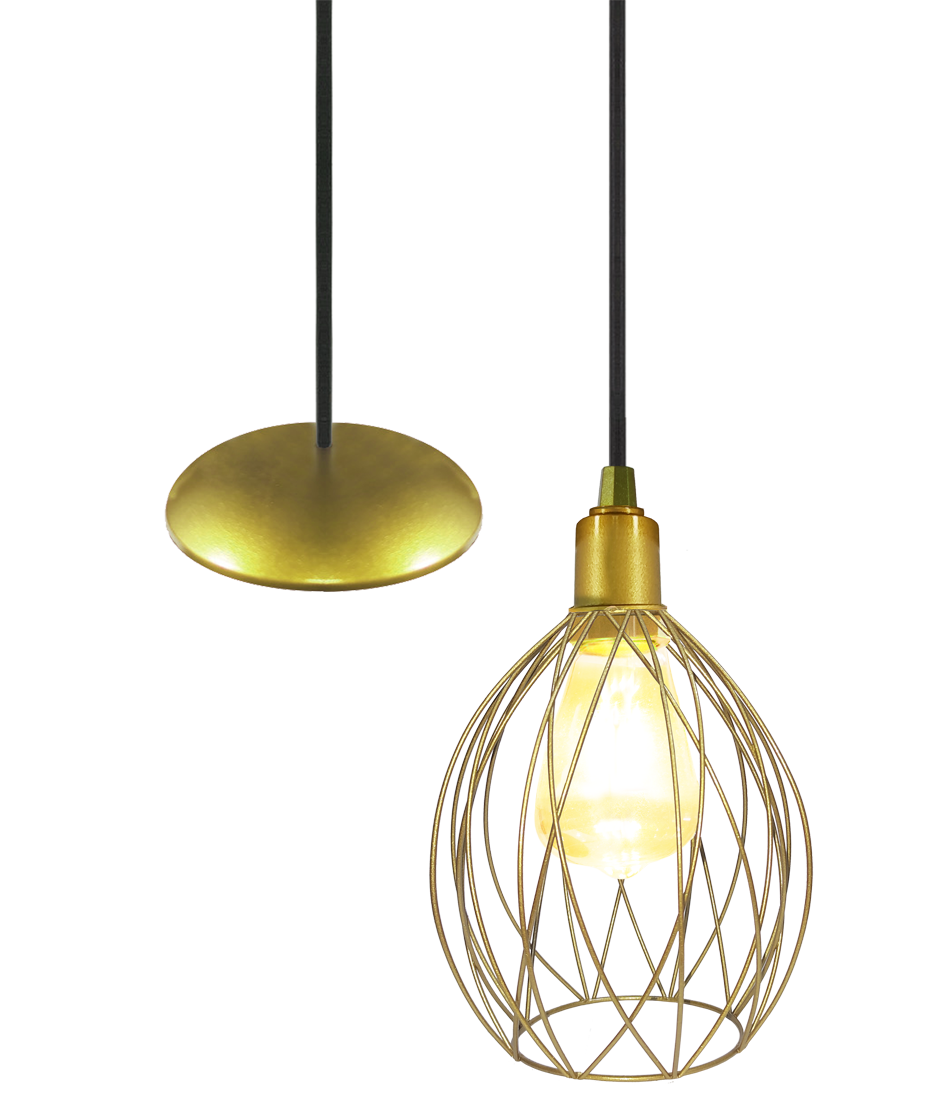 Pendente Aramado Nest Dourado                                                                       