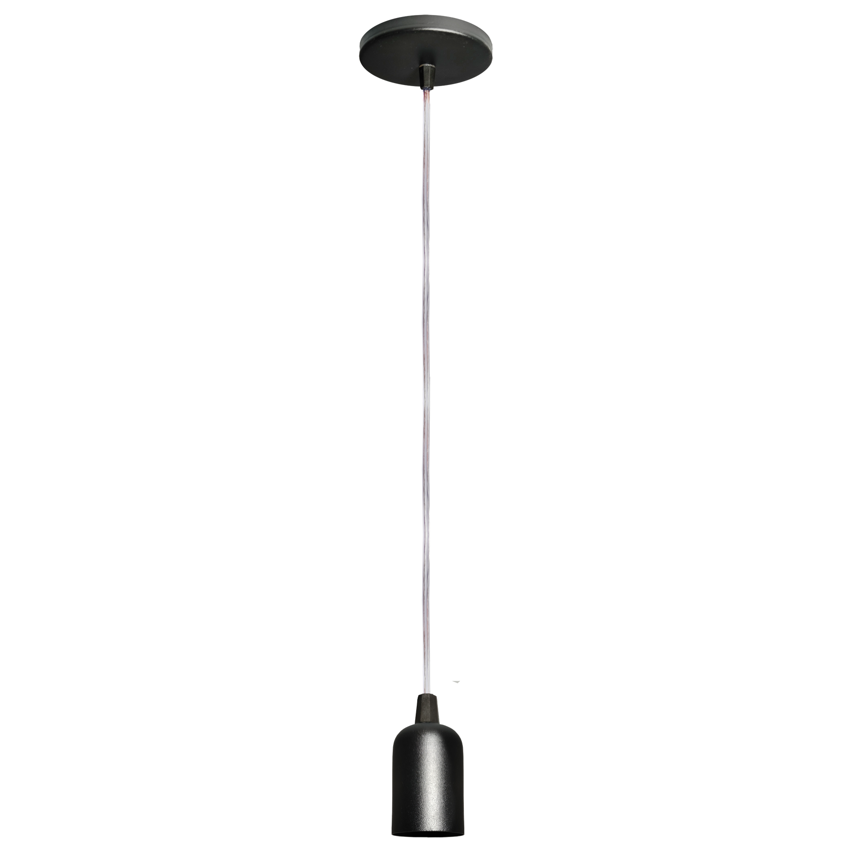 Pendente Model Clean Preto para uma lampada Com 1